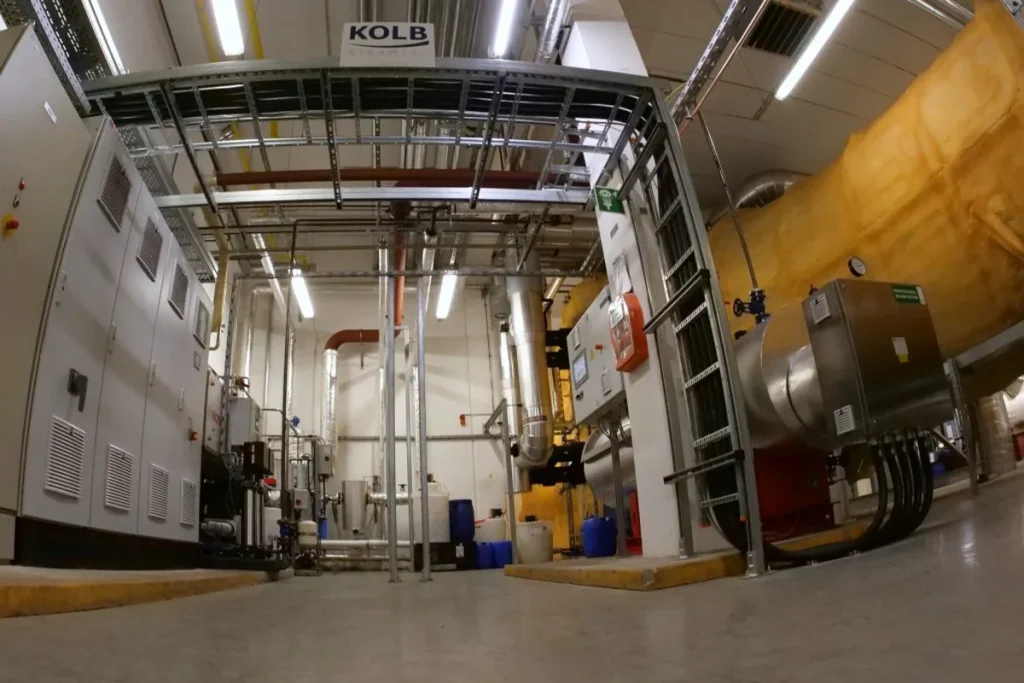 Neubau einer Elektrokesselanlage durch Kolb Anlagenbau